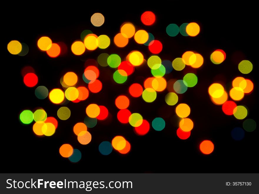 Abstract Christmas defocused lights background. Abstract Christmas defocused lights background