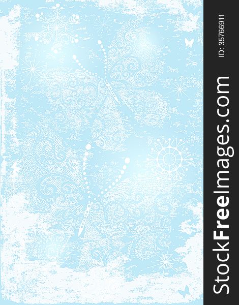 Gentle blue christmas background