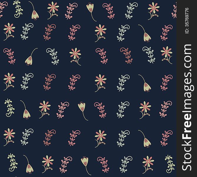 Floral seamless pattern and seamless pattern in sw