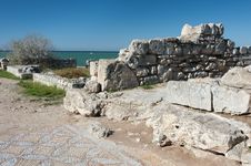 The Ruins Of The Ancient City Of In Chersonese Stock Photography