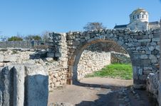 The Ruins Of The Ancient City Of In Chersonese Stock Photo The Ruins Of The Ancient City Of In Chersonese Stock Photo