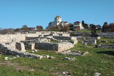 The Ruins Of The Ancient City Of In Chersonese Stock Photography The Ruins Of The Ancient City Of In Chersonese Stock Photography