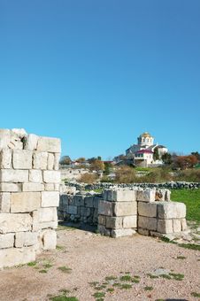 The Ruins Of The Ancient City Of In Chersonese Royalty Free Stock Images The Ruins Of The Ancient City Of In Chersonese Royalty Free Stock Images