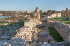 The Ruins Of The Ancient City Of In Chersonese Stock Photo The Ruins Of The Ancient City Of In Chersonese Stock Photo