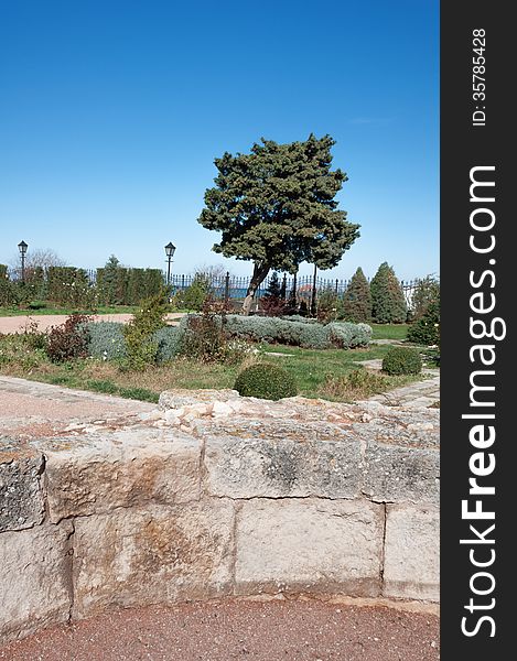 The ruins of the ancient city of in Chersonese