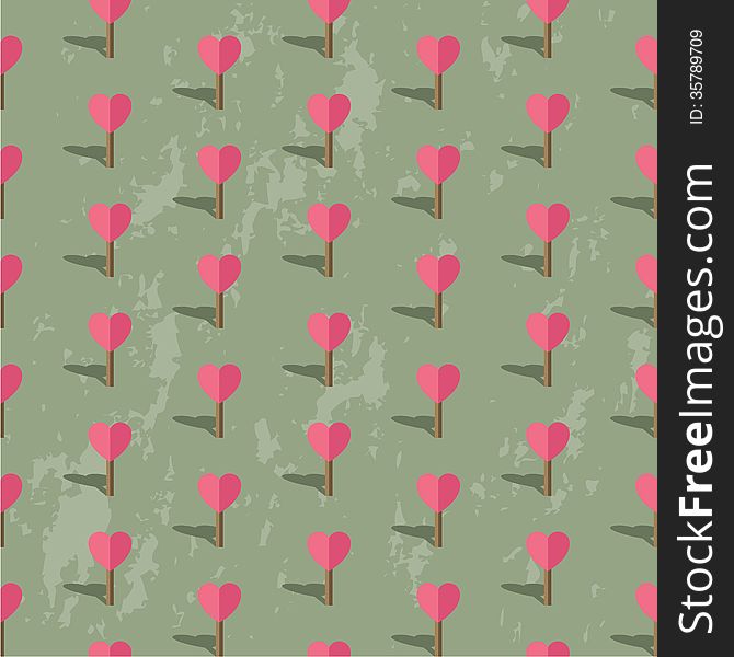 Romantic seamless pattern for saint Valentines day. Romantic seamless pattern for saint Valentines day