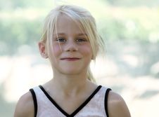 A Funny Blond Girl Stock Image A Funny Blond Girl Stock Image