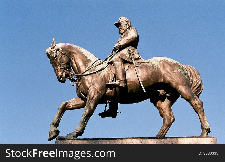 Image of King Edward on his horse. Image of King Edward on his horse