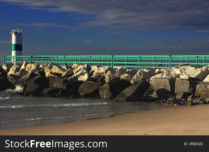 Evening On The Pentwater Pier