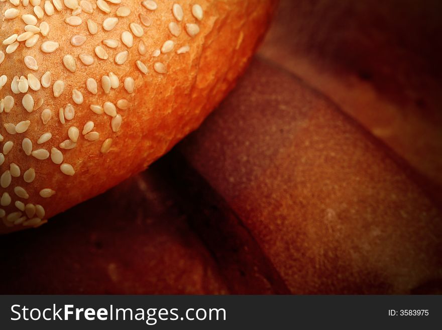 Various types of freshly baked bread. Various types of freshly baked bread