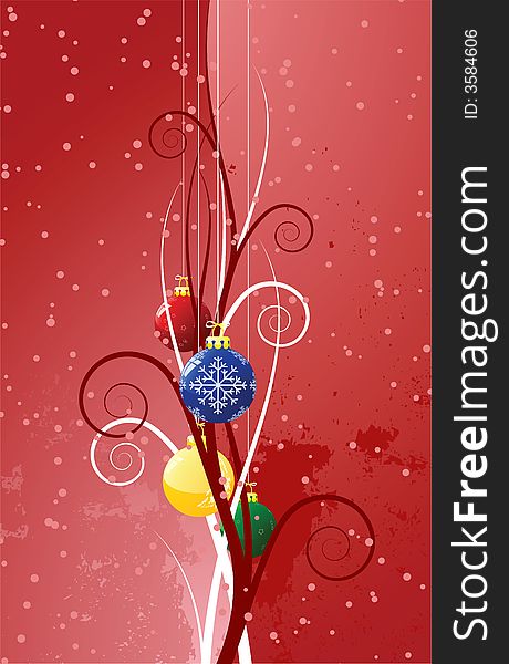 Background With Christmas Toys