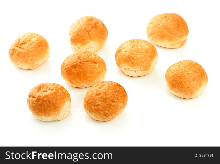 Sweet buns, isolated on white. Sweet buns, isolated on white