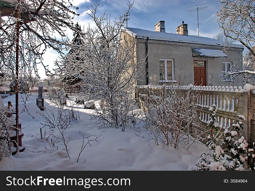 Country House In Winter