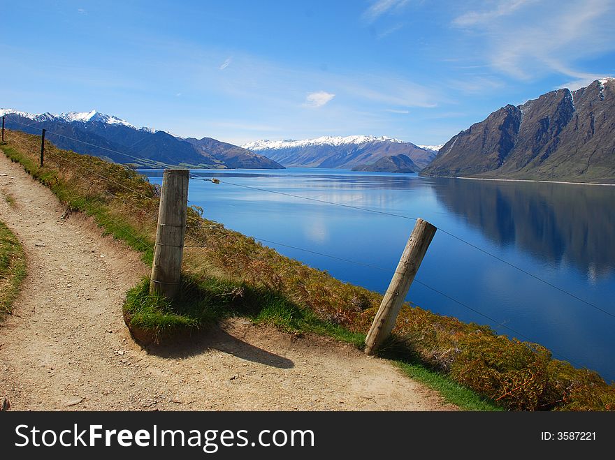 Lakeside Mountain View with reflections