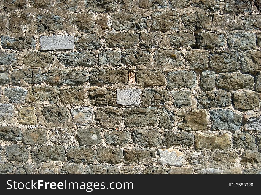 Close-up of old brick wall. Close-up of old brick wall