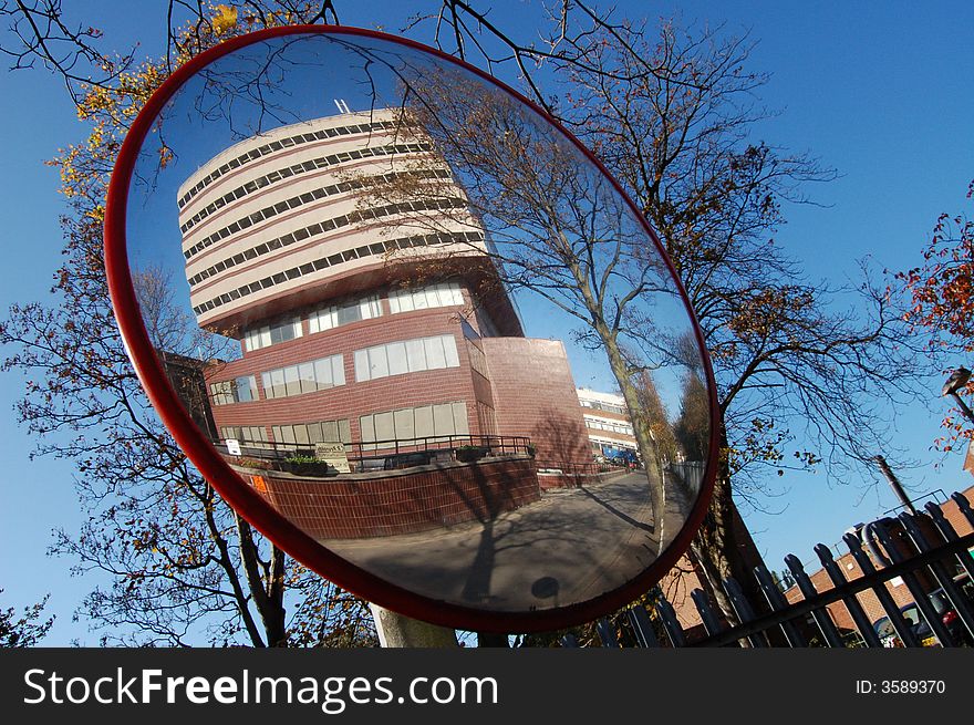 Reflection of the University of Hull's Library. Reflection of the University of Hull's Library