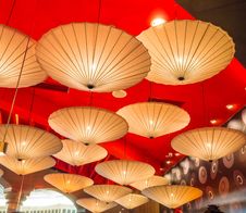 Umbrella  Lamp Stock Images
