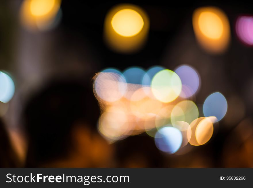 Bokeh Of Light Background.