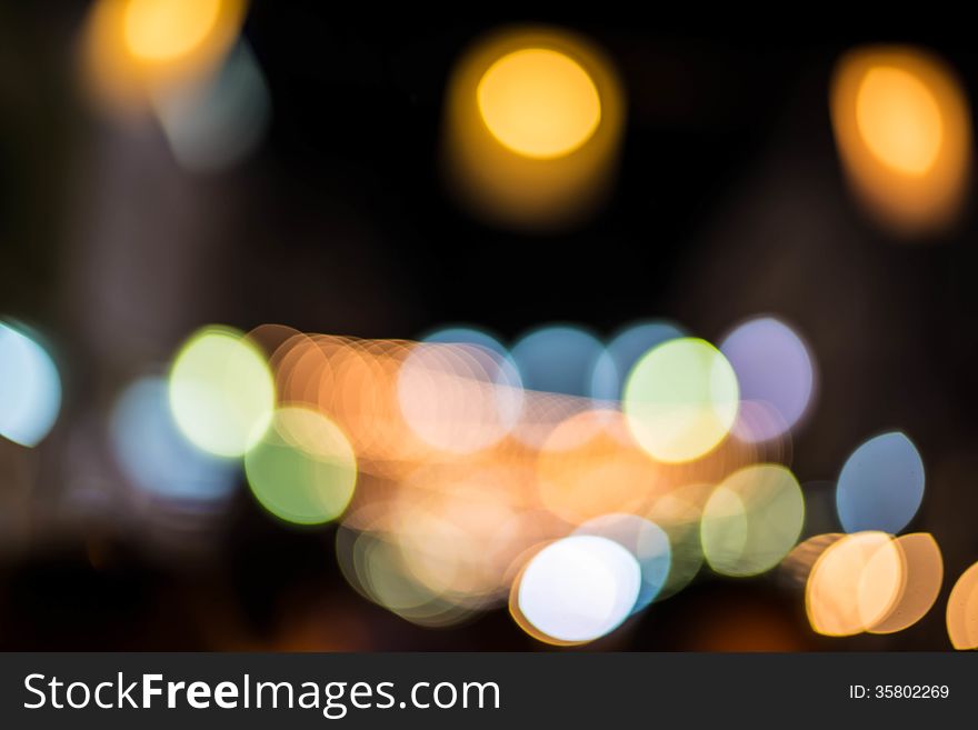 Bokeh of light background.