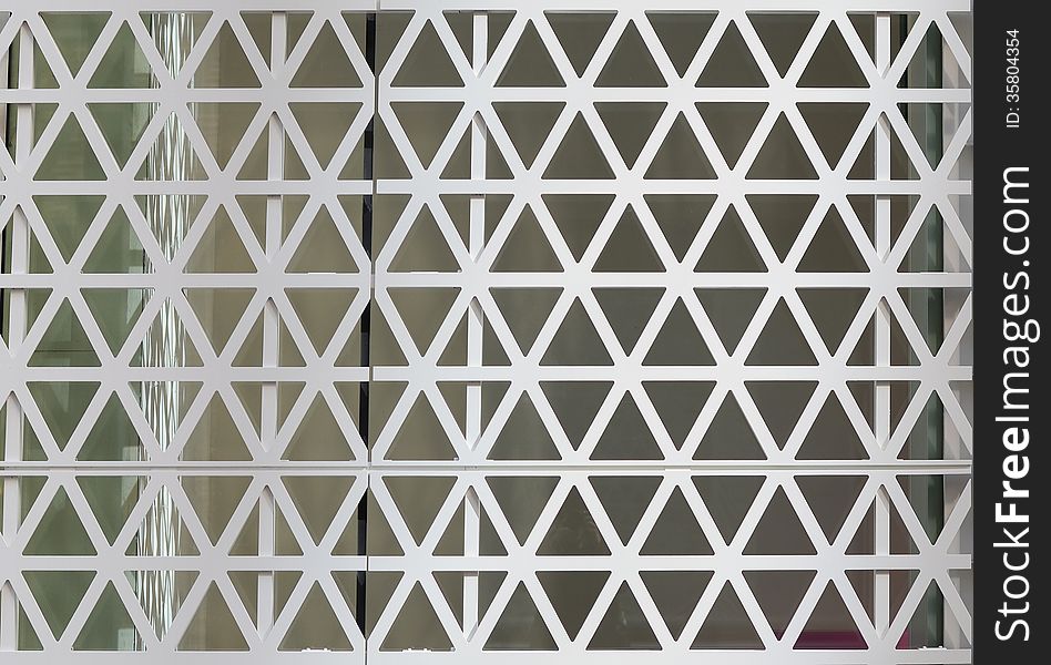 Hexagons steel facade luxury background