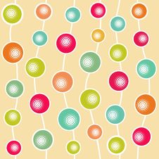 Funny Abstract Ball Seamless Pattern Royalty Free Stock Photos