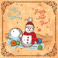 Hand Drawn New Year Background Stock Photos Hand Drawn New Year Background Stock Photos