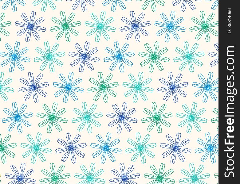 Flower seamless background design in