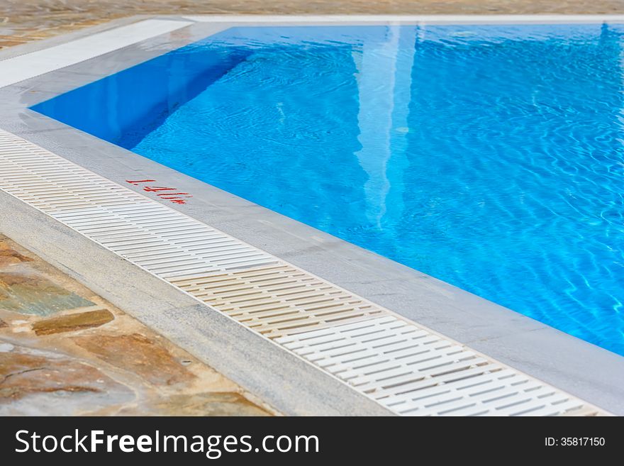 Staircase to the pool