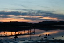 Lake Sunset Reflections Stock Photo Lake Sunset Reflections Stock Photo