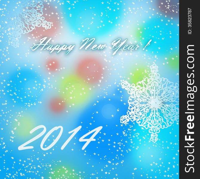 Happy New Year 2014 Card