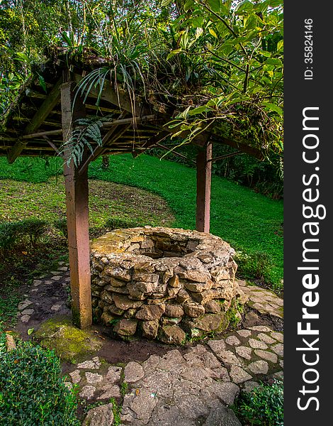 Stone Well in the nature