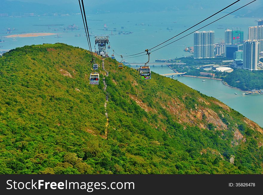 Sky Train In Hong Kong