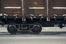Train Wagon In Winter Stock Photos