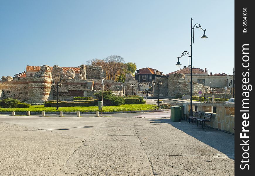 Old Nessebar Town in Sunny Day, Bulgaria. Old Nessebar Town in Sunny Day, Bulgaria