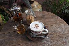 Coppuccino Coffee And Hot Tea Stock Photos Coppuccino Coffee And Hot Tea Stock Photos