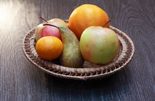 Fruits In Basket Royalty Free Stock Image Fruits In Basket Royalty Free Stock Image