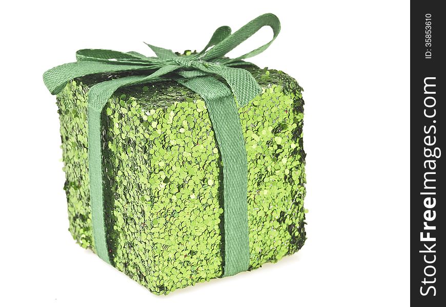 Green glitter box
