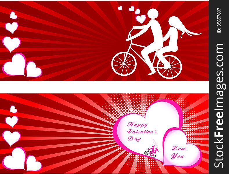 Valentines Day Beautiful Background With Ornaments And Heart.