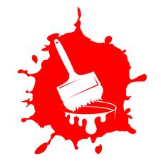 Brush And Paint Stain Stock Photos