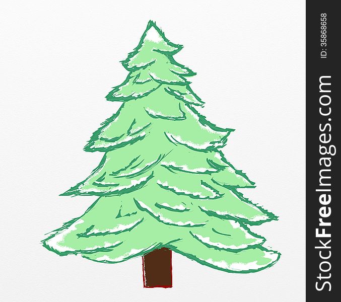 Christmas tree sketch