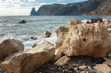 Rocky Coast Of The Black Sea Royalty Free Stock Photography Rocky Coast Of The Black Sea Royalty Free Stock Photography
