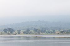 Landscape Of Forest And The Reservoir,Thailand Royalty Free Stock Images Landscape Of Forest And The Reservoir,Thailand Royalty Free Stock Images