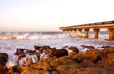 Pier Over The Sea Royalty Free Stock Image Pier Over The Sea Royalty Free Stock Image