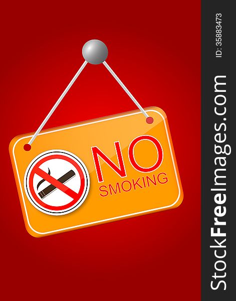 Shiny No Smoking Sign