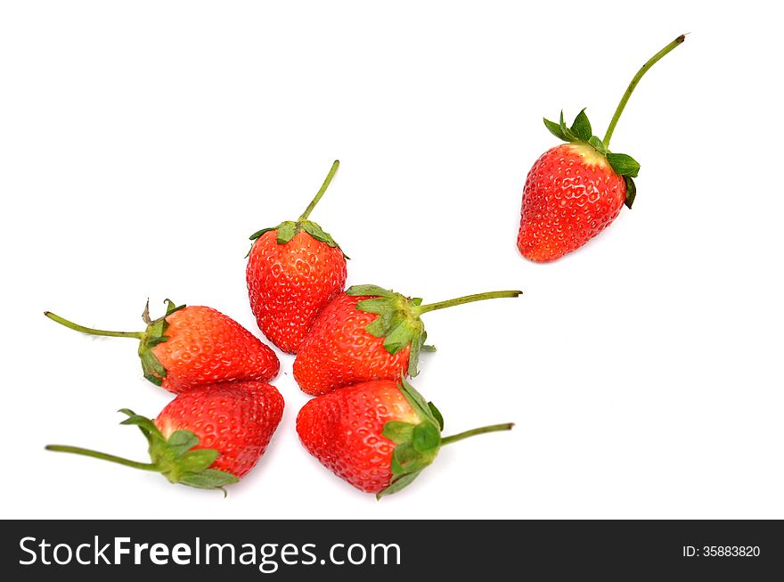 Group of Strawberry on white backbround. Group of Strawberry on white backbround