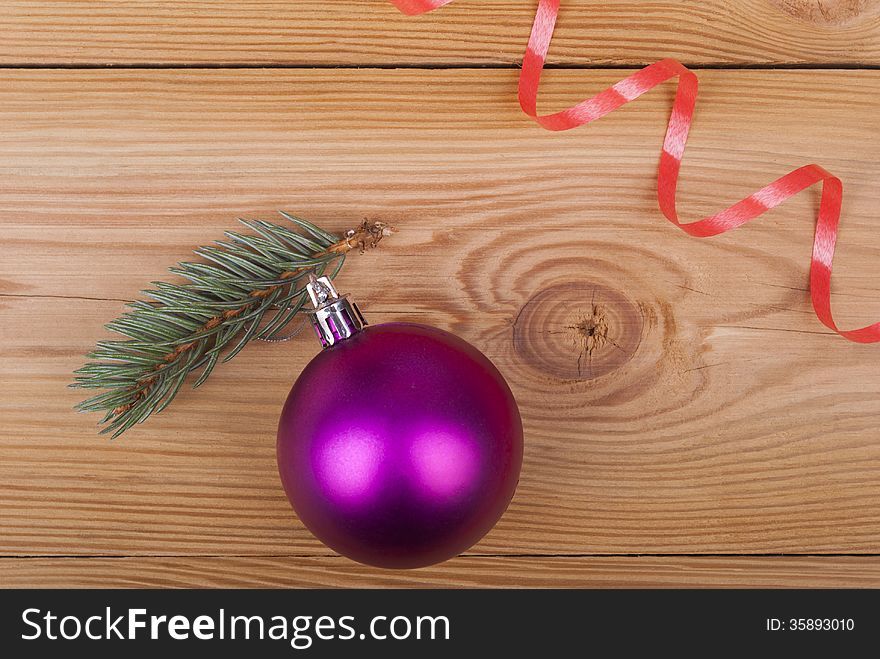 Christmas decorations on wooden background. Christmas decorations on wooden background.