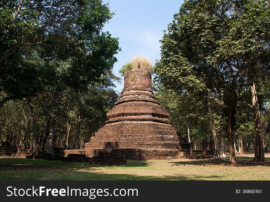 Pagoda Ancient temples , Kamphaeng Phet