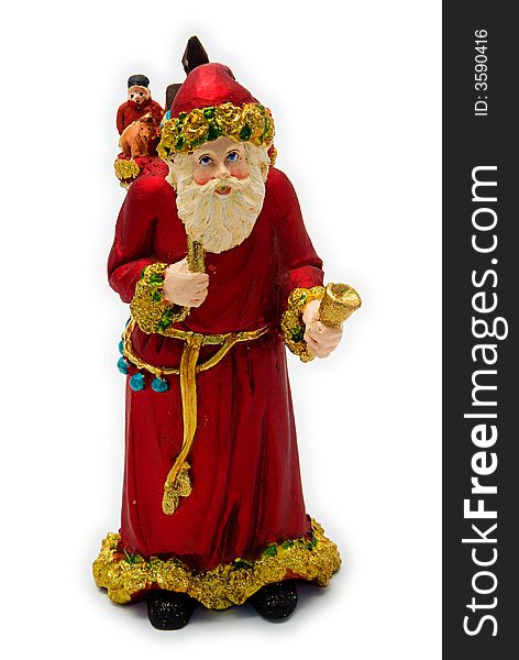 Santa Claus With Bell And Sack