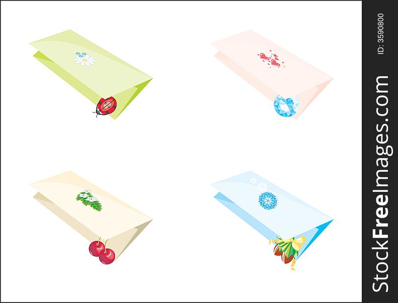 Holidays Mails (vector)