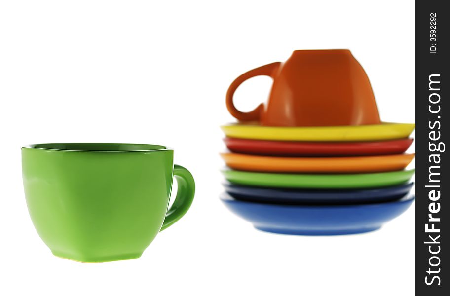 Normal And  Turned Color Cups